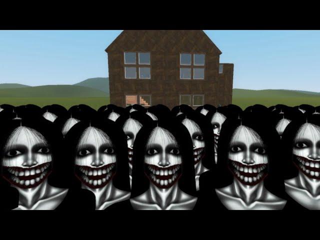 Kuchisake Onna Vs Houses In Garry's Mod! (Part 20)