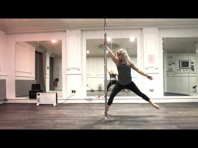 Beginner / intermediate pole combo static spins