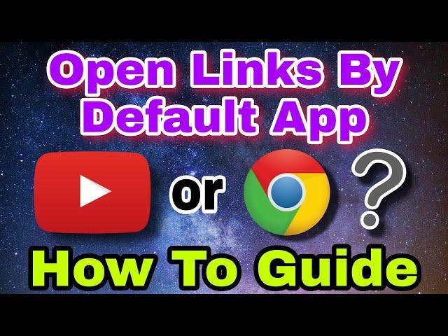 How To Open Youtube Video Links Via Mobile Browser Or The Youtube App Directly On Android Devices