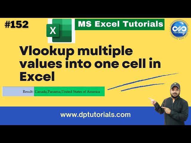 Vlookup Multiple Values Into One Cell In Excel (Simple Formula)