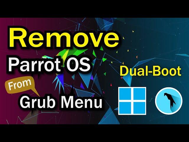 Remove Dual Boot Windows 11 | How to remove parrot os from dual boot