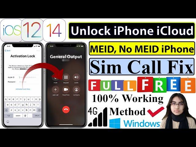 How to Bypass MEID, No MEID iPhone With Sim/Calls/Network Windows in Full Free | iOS 14.4.2/12.5.2