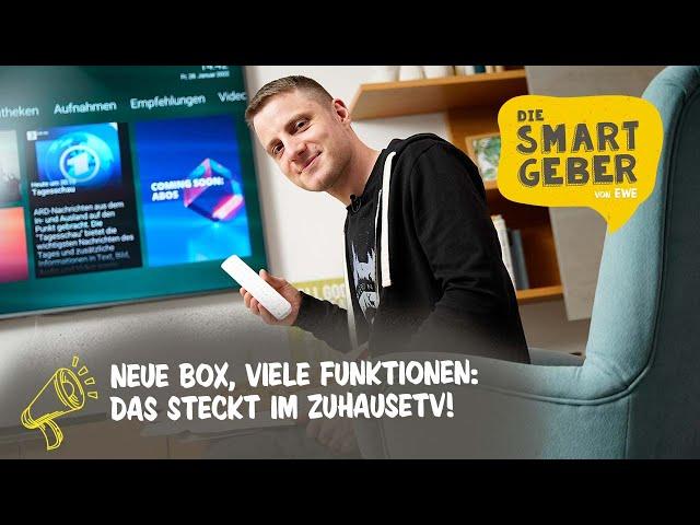 Filme, Fernsehen und viel mehr: SMARTGEBER Jan zeigt euch die besten Funktionen des EWE ZuhauseTV!