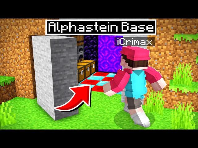 Ich FINDE die GEHEIME ALPHASTEIN BASE! (Minecraft YouTube Insel)