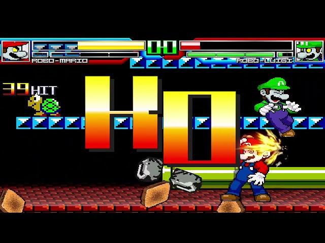 NICK54222 MUGEN: Robo-Mario VS Robo-Luigi