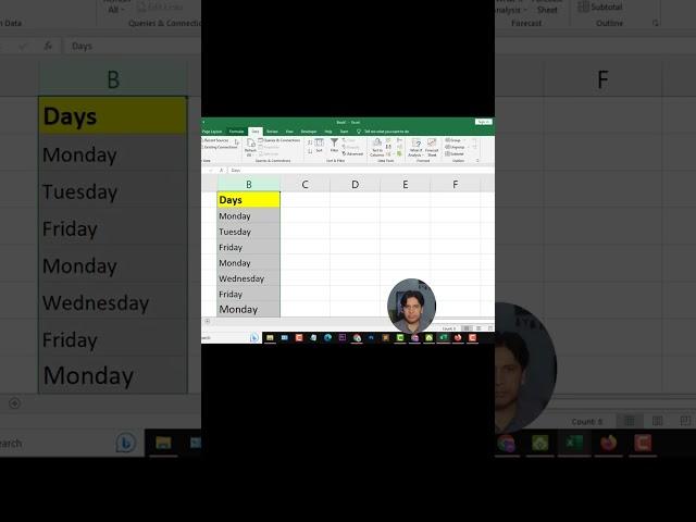 Remove Duplicate Values in Excel #shorts #youtubeshorts #ytshorts