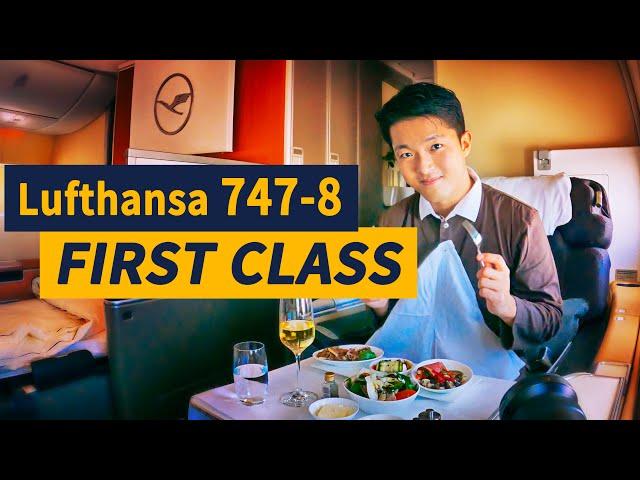 Lufthansa 747-8 FIRST CLASS | San Francisco to Frankfurt