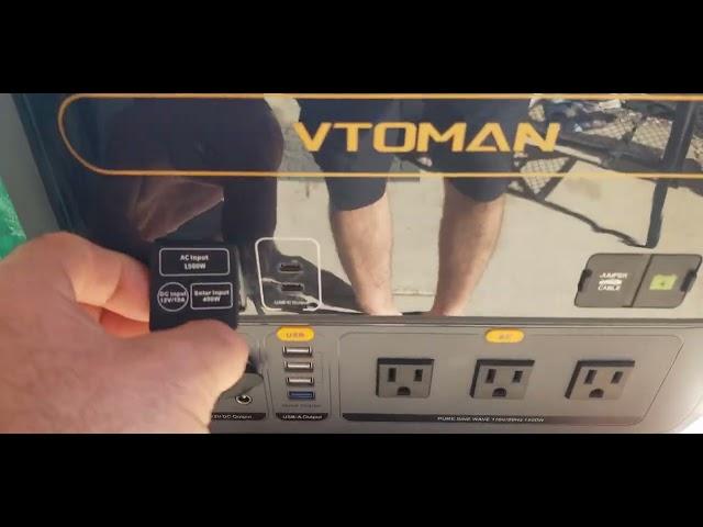 VTOMAN Flashspeed 1500 Solar Charging 100w Solar Panel Problem Solved