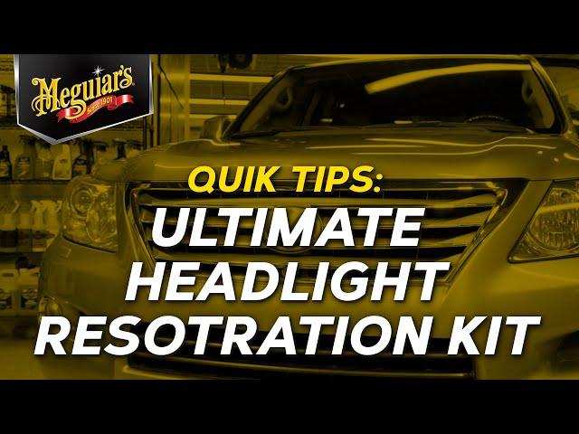 DIY Guide to Brighter Lights - Meguiar's Easy-To-Use Ultimate Headlight Restoration Kit - Quik Tips