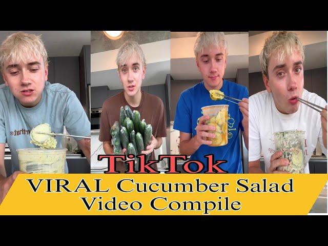 TikTok “Logan’s" Viral Cucumber Salad Recipe | TikTok Trends Compilation