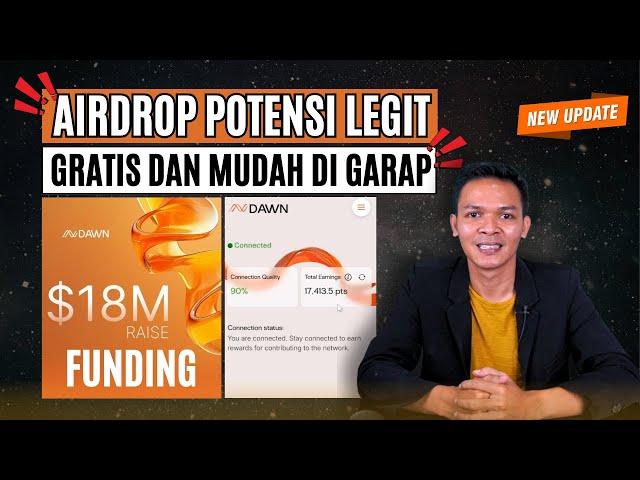 AIRDROP Gratis Potensi Legit, Bisa Garap pake HP doang|| Dawn Validator