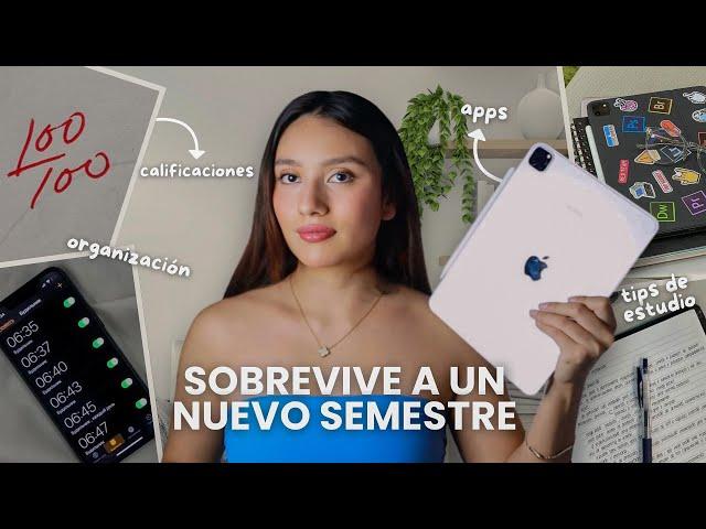 ¿CÓMO SOBREVIVIR a un NUEVO SEMESTRE de UNIVERSIDAD?  | tips de estudio y organización