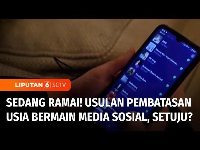 Usulan Batasan Usia untuk Anak-anak Dilarang Bermain Medsos, Setuju? | Liputan 6