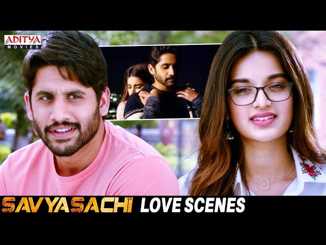 Savyasachi South Movie Love Scenes | Naga Chaitanya | Madhavan | Nidhhi Agerwal | Aditya Movies