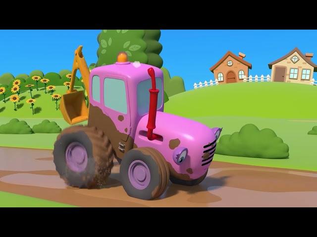 Котэ - КОЛЁСА ТРАКТОРА КРУТЯТСЯ - Wheels on the Tractor - Песенки для детей