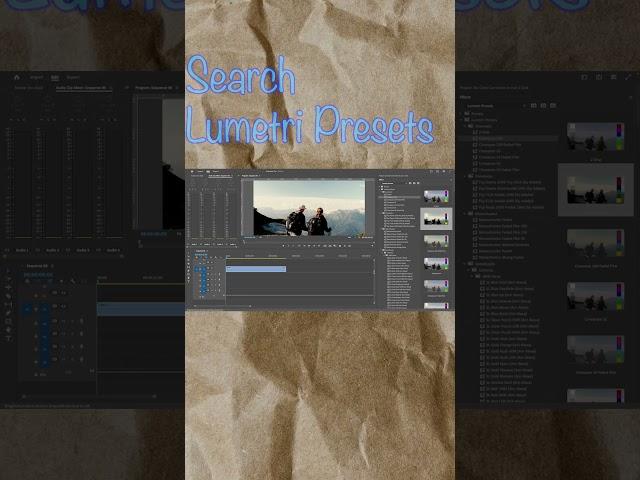 Effortless Color Grading with a Single Click #efficientediting #premierepropresets