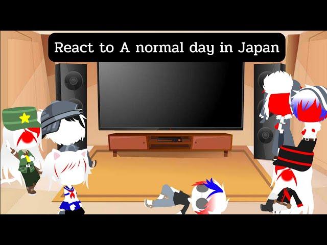 countryhuman react to A normal day in Japan ( Gacha club )