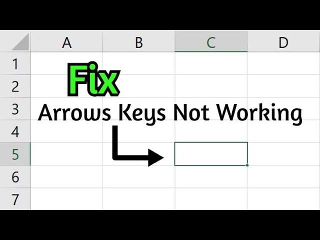 Fix Arrow Keys Not Working In Excel  | Why Arrow Keys Not Working In Excel