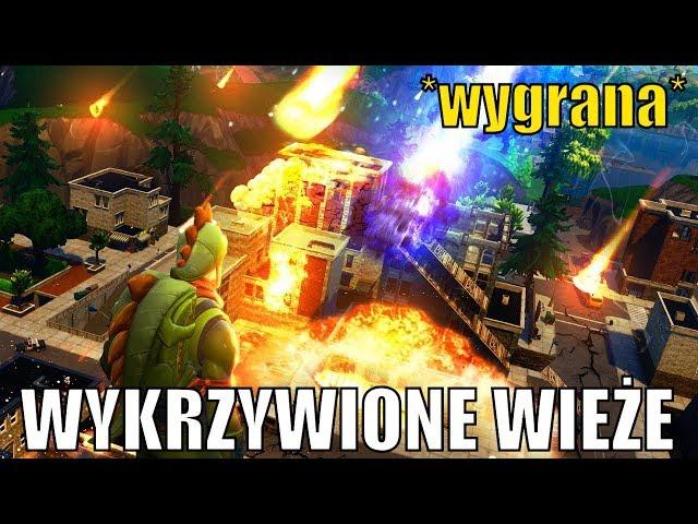 WYKRZYWIONE WIEŻE: Wygrana przed meteorytem! (FORTNITE)