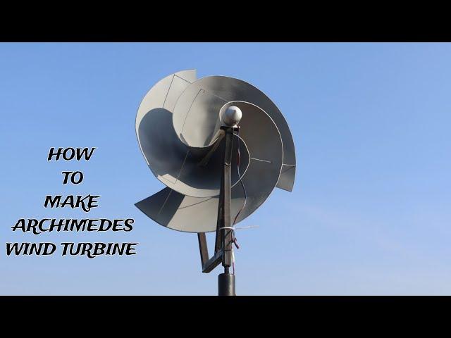 Revolutionize Power | Build an Archimedes Wind Turbine for Free Energy