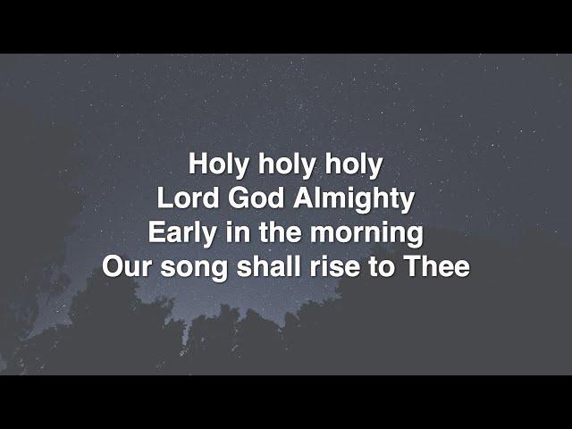 Holy Holy Holy - CCC Lyric Video