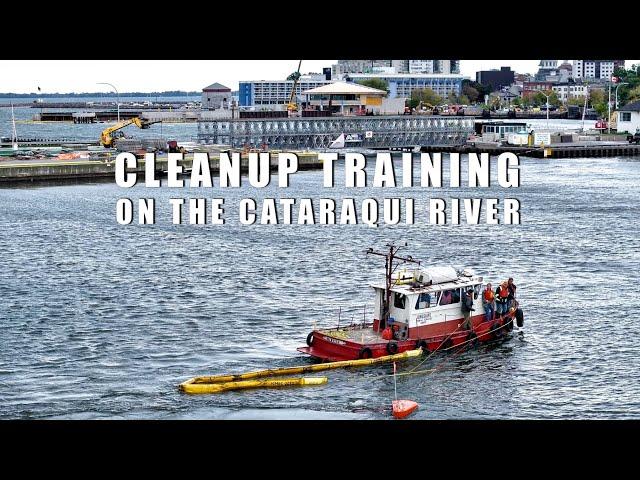 Environmental Cleanup Training - Eastern Canada Response Corporation on the Cataraqui River  4K