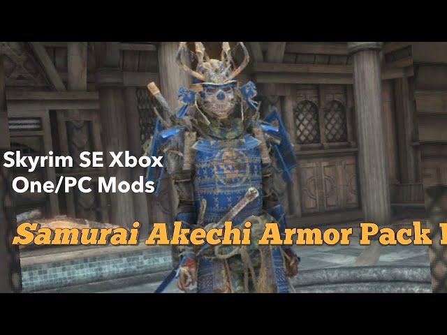 Samurai Akechi Armor Pack Skyrim SE Xbox One/PC Mods
