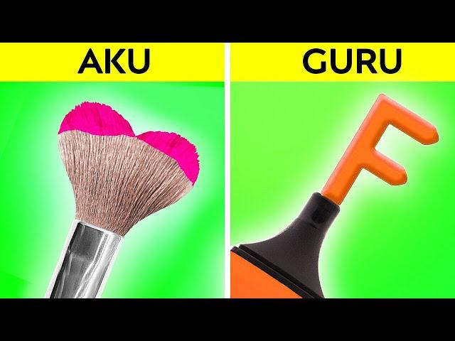 TANTANGAN SENI MURID VS GURU || Siapa Lebih Jago Gambar? Ide Mudah & Warna-warni oleh 123 GO!Series