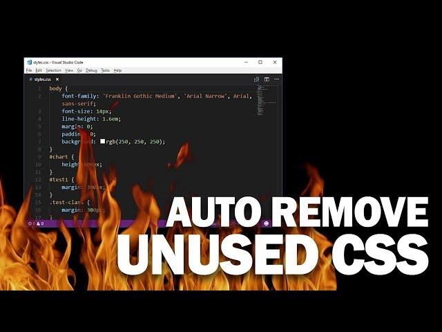 How to Scan and Remove Unused CSS Properties | PurgeCSS Tutorial