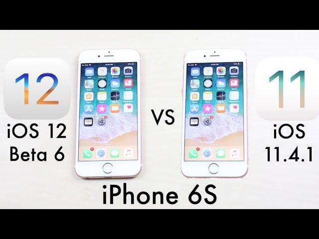 iOS 12 BETA 6 Vs iOS 11.4.1 On iPHONE 6S! Huge Speed Improvements! (Comparison) (Review)