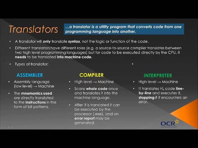 OCR GCSE Computing: Programming Languages - Topic 20 [OLD COURSE]