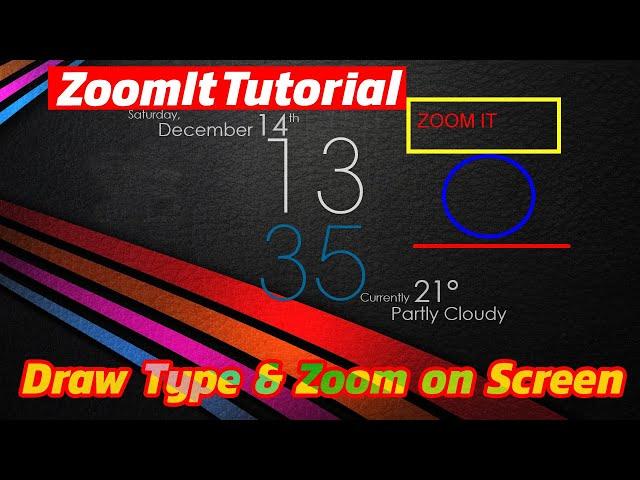 Zoomit, How to use ZoomIt software, ZoomIt Tutorial,