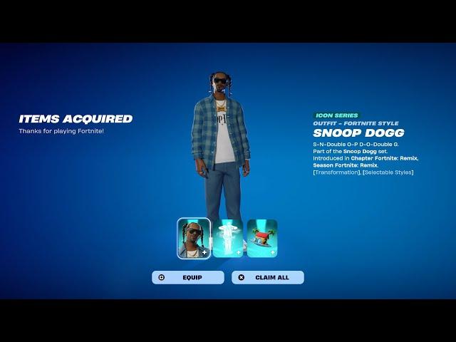 How To Get Snoop Dogg Skin NOW FREE In Fortnite! (Unlocked LEGO Snoop Dogg Style)