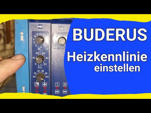 Heizkennlinie einstellen Buderus Regelung HS 3000