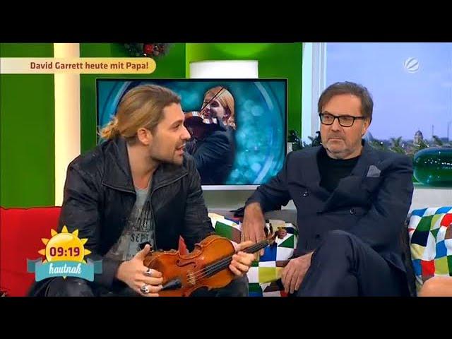 David Garrett heute mit papa! Frühstücksfernsehen SAT.1 (Georg Bongartz)