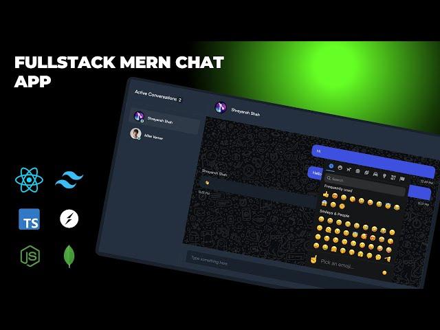 React Chat App | Fullstack | MERN PROJECT | TAILWIND | Part 1