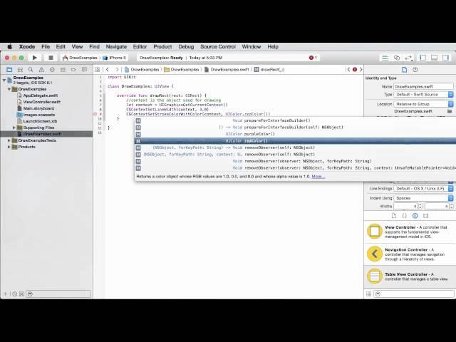 iOS Development with Swift Tutorial 23 - Drawing with Core Graphics
