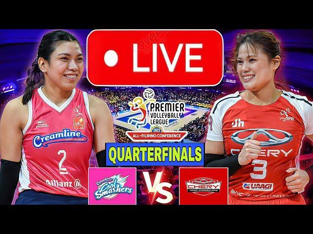 CREAMLINE VS CHERY TIGGO LIVE NOW • QUARTERFINALS | PVL ALL FILIPINO CONFERENCE 2025 #pvllivetoday