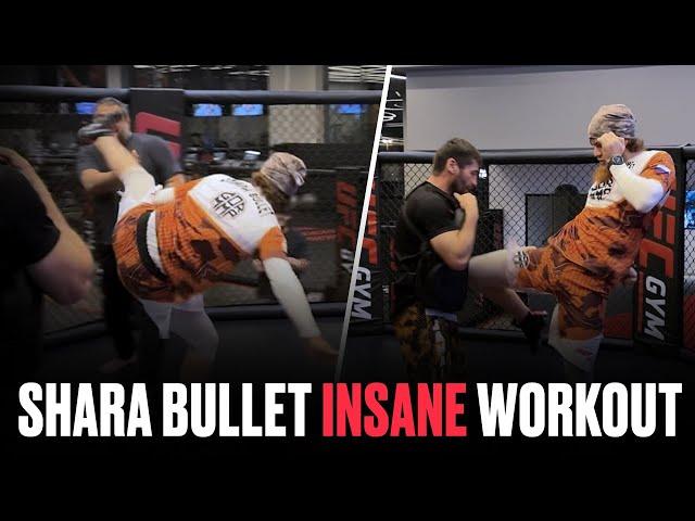 Shara Bullet Almost Knocks Out His Coach During Workout | UFC Saudi Arabia