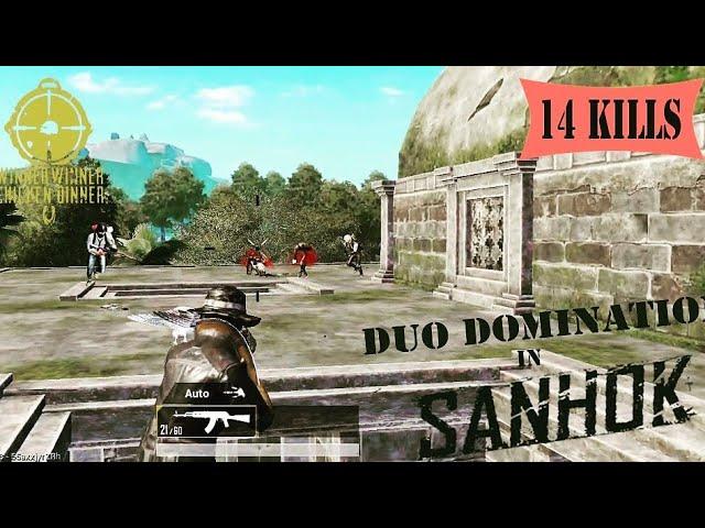 Duo Domination in Sanhok | 14 Kills | PUBG Mobile  #StealthGamer