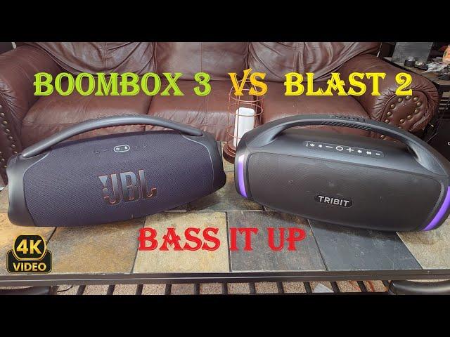 Tribit Stormbox Blast 2 vs JBL Boombox 3  Got Bass? Let's See How They Compare  Battery Powered 