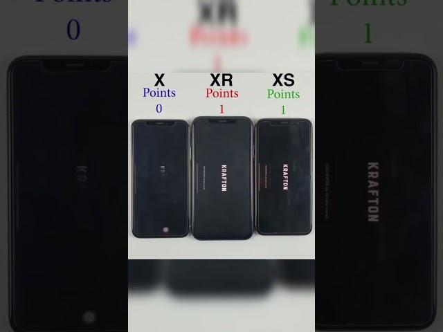 iPhone X vs iPhone XR vs iPhone XS Pubg Test Which one is faster??#shorts #pubgmobile #pubgtest