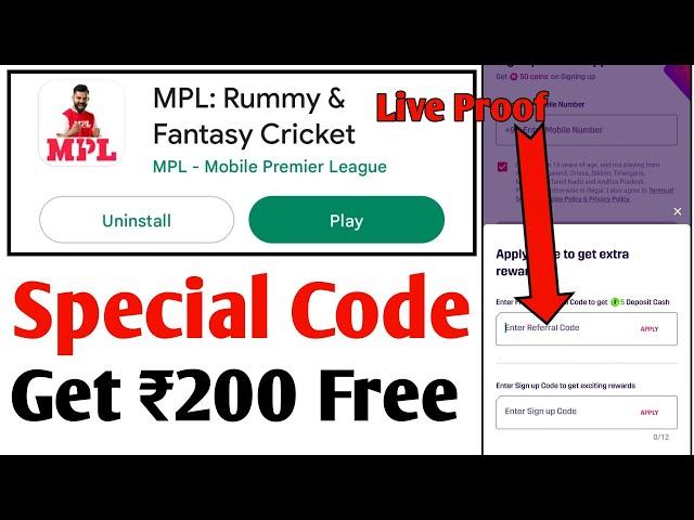 mpl games referral code | mpl referral code 2023 | mpl pro referral code | mpl referral code today