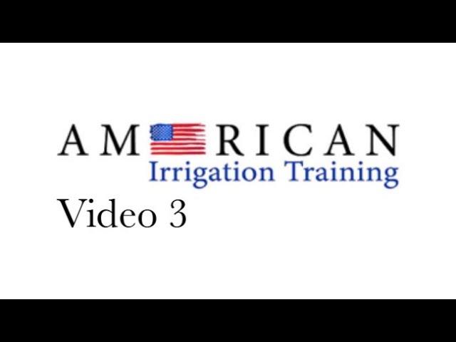 Landscape Irrigation License Class Design Part 1