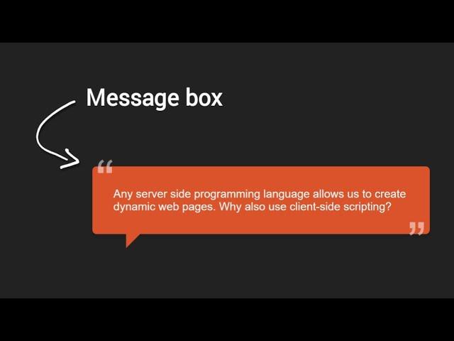 How To Make A Message Box In HTML and CSS | Veda Code