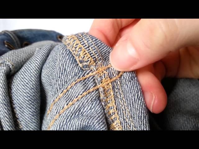 Denim ASMR | Jean Fabric Clothing Inspection - Seam Tracing & Checking - No Talking