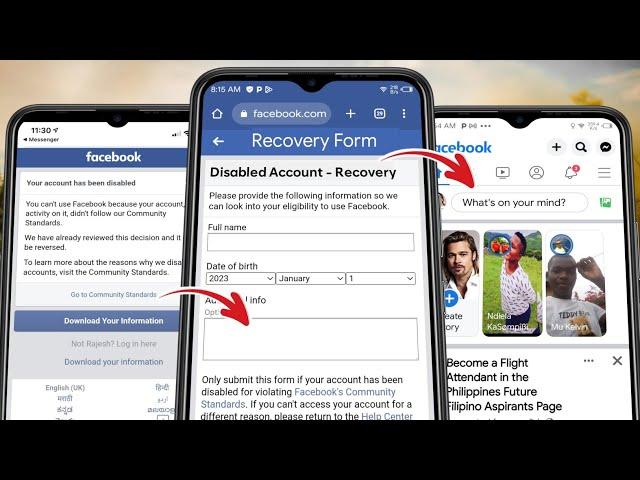 NEW! How to Recover Disabled Facebook Account Without ID 2024