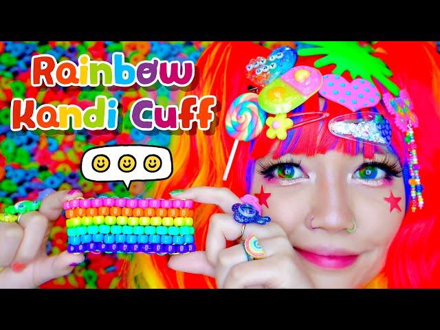 How To: Rainbow Kandi Cuff (Even Peyote Pattern) 