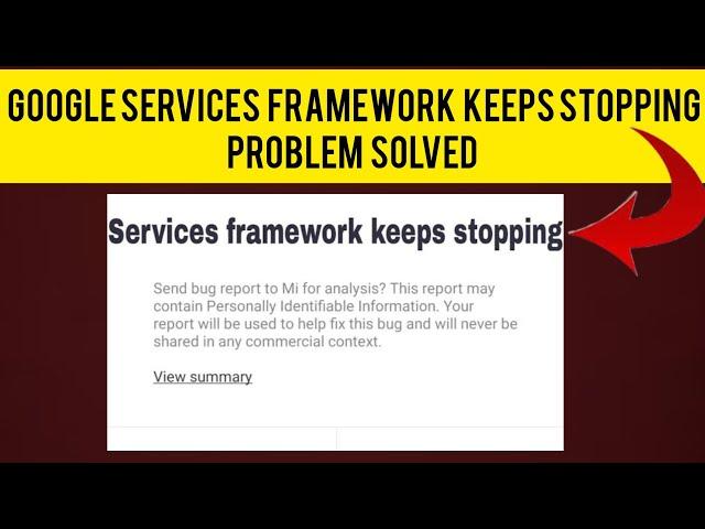 How To Solve Google Services Framework Keeps Stopping (Xiaomi/Mi/Redmi) Problem || Rsha26 Solutions