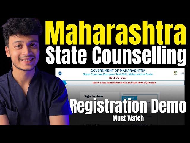 Maharashtra State Registration Form Filling Demo for NEET UG 2023 Counselling | Raj Bhosle